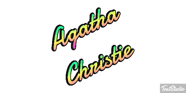 Agatha Christie Text effect