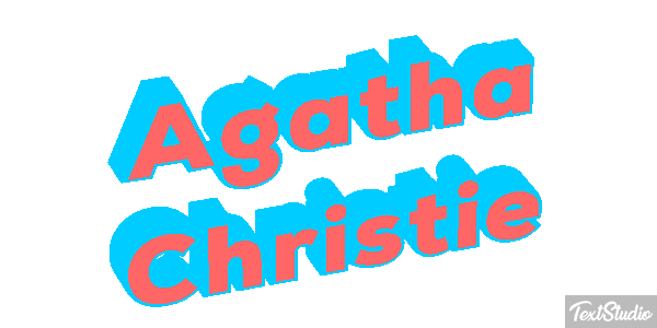 Agatha Christie Text effect