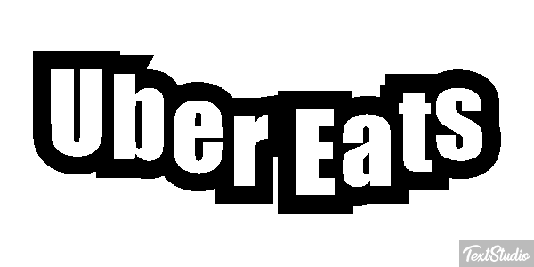 Uber Eats Effetto testo
