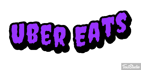 Uber Eats Effetto testo