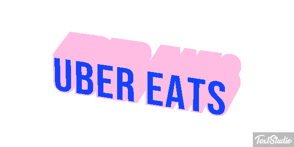 Uber Eats Effetto testo