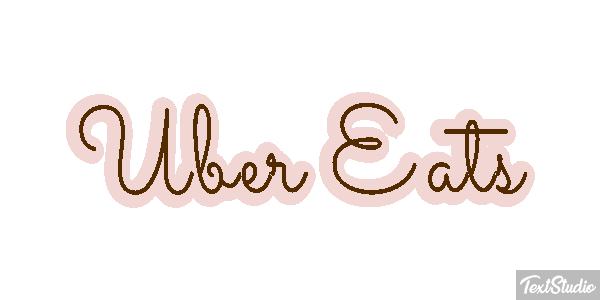 Uber Eats Effetto testo