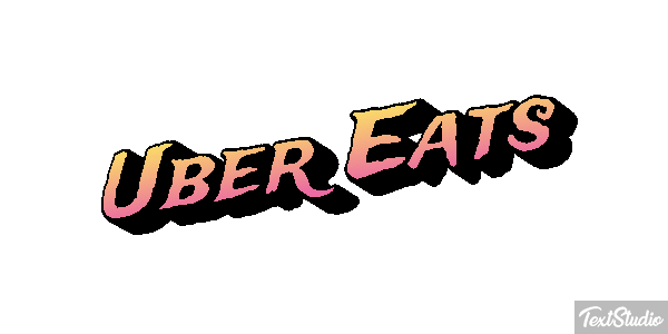 Uber Eats Effetto testo