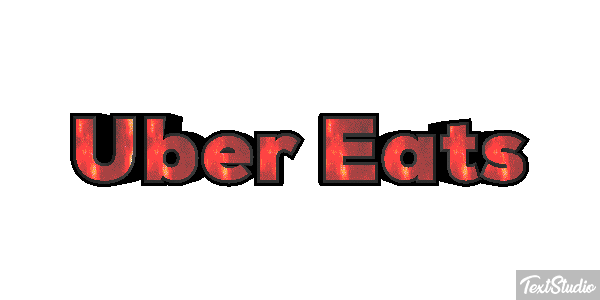 Uber Eats Effetto testo