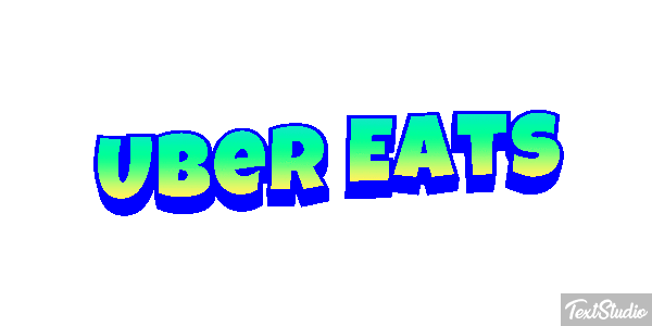 Uber Eats Effetto testo
