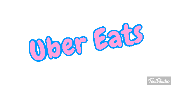 Uber Eats Effetto testo