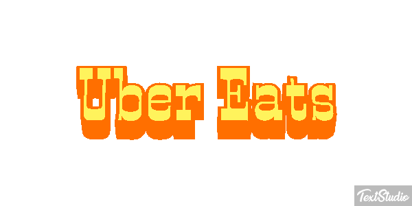 Uber Eats Effetto testo