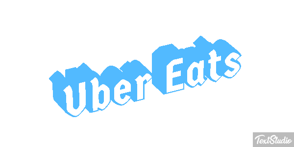 Uber Eats Effetto testo