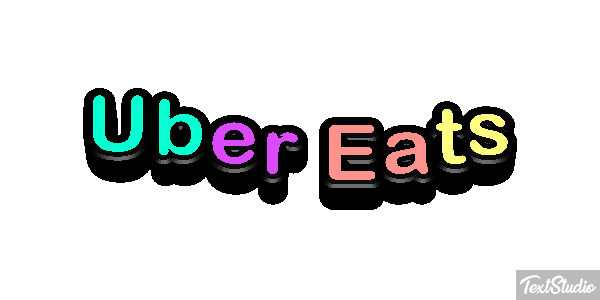Uber Eats Effetto testo