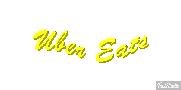 Uber Eats Effetto testo