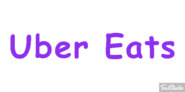 Uber Eats Effetto testo