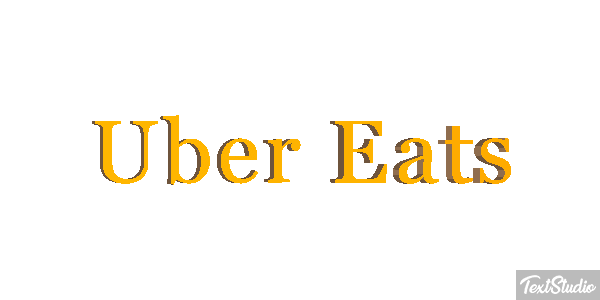 Uber Eats Effetto testo