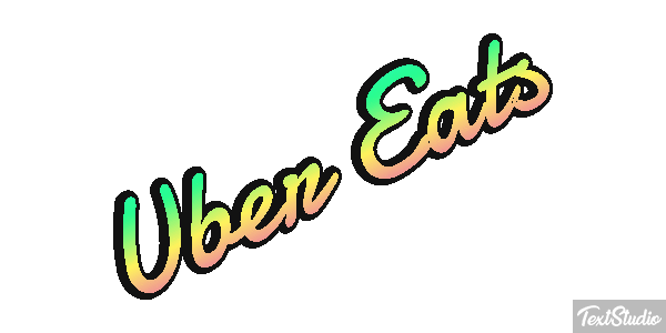 Uber Eats Effetto testo