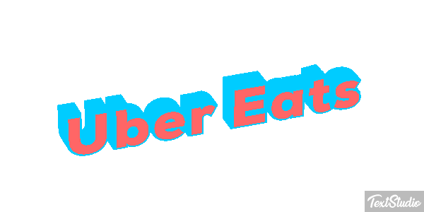 Uber Eats Effetto testo
