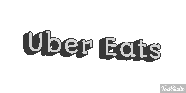 Uber Eats Effetto testo