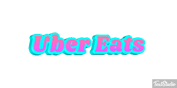 Uber Eats Effetto testo