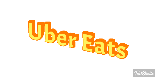 Uber Eats Effetto testo