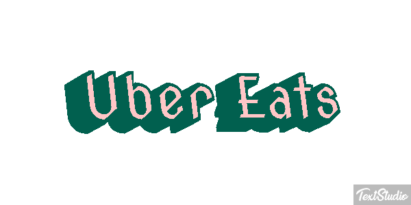 Uber Eats Effetto testo