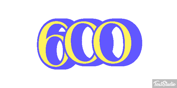 600 Texteffekt