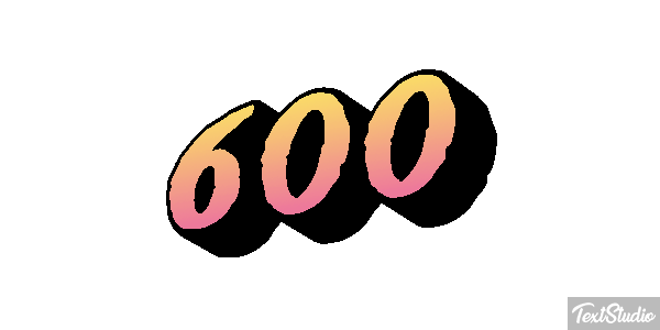 600 Texteffekt