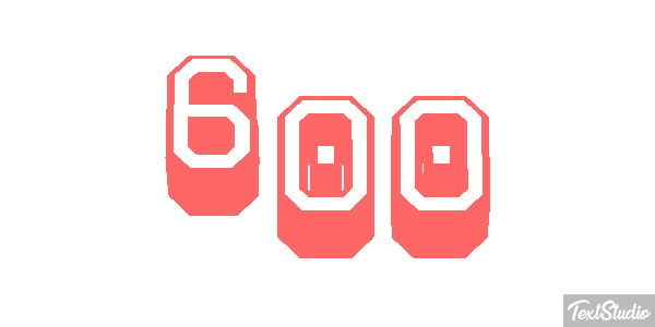 600 Texteffekt