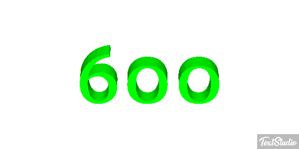 600 Texteffekt