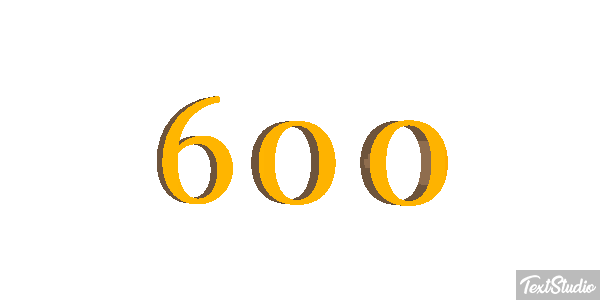 600 Texteffekt