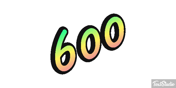 600 Texteffekt