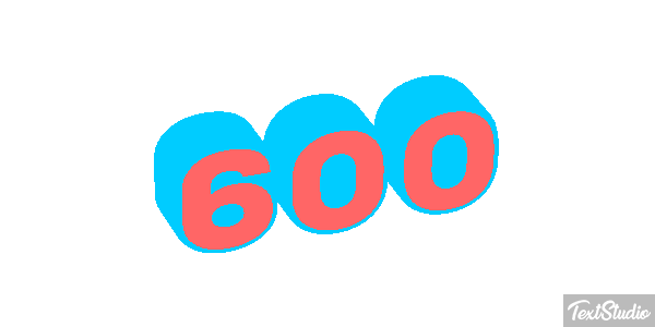600 Texteffekt
