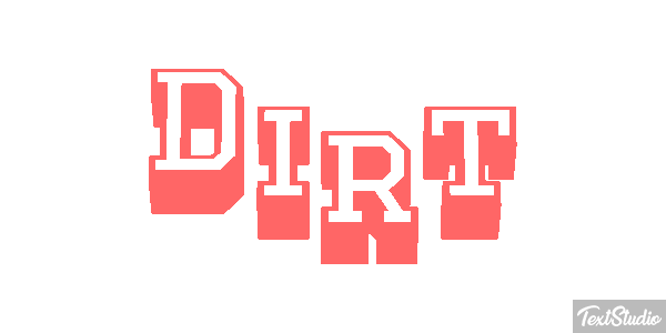 Dirt Text effect