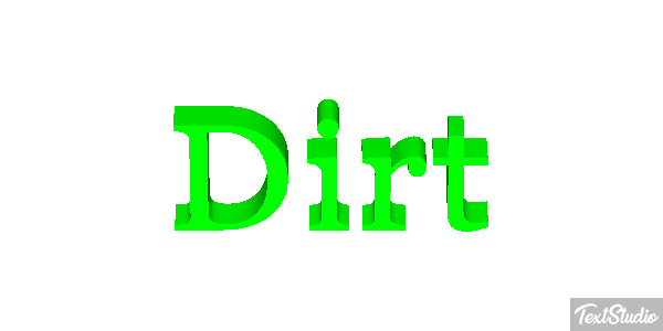 Dirt Text effect