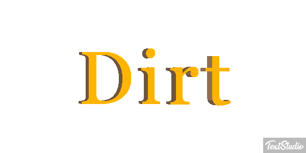 Dirt Text effect