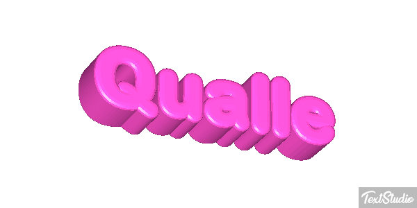 Qualle Texteffekt