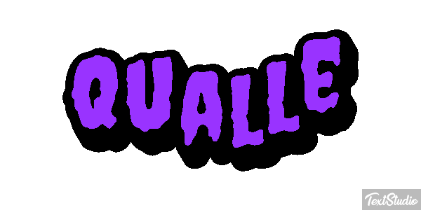 Qualle Texteffekt