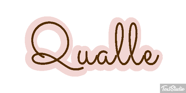 Qualle Texteffekt