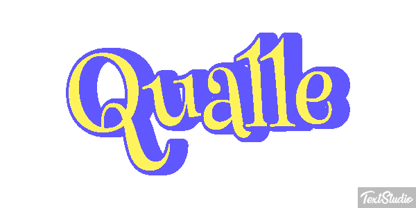 Qualle Texteffekt