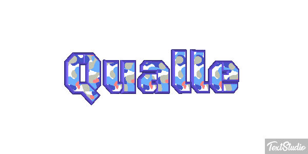 Qualle Texteffekt