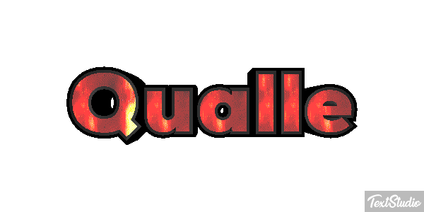 Qualle Texteffekt