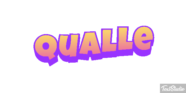Qualle Texteffekt