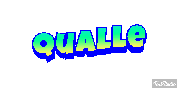 Qualle Texteffekt