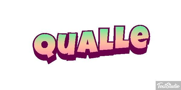 Qualle Texteffekt