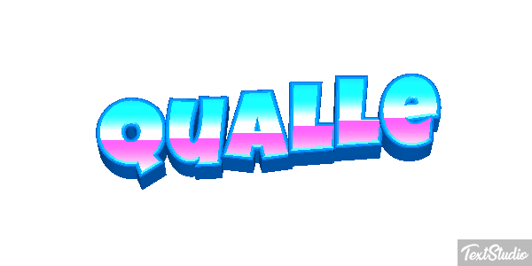 Qualle Texteffekt