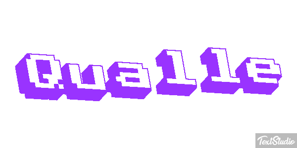 Qualle Texteffekt