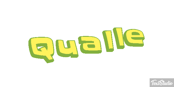 Qualle Texteffekt