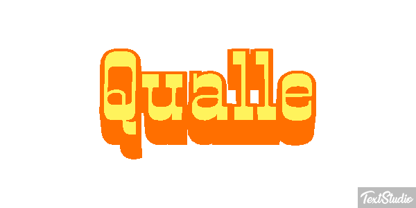 Qualle Texteffekt