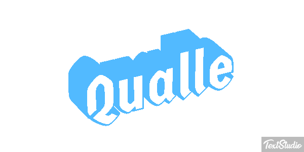 Qualle Texteffekt