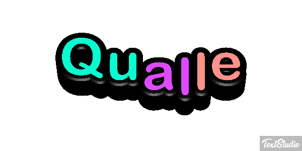 Qualle Texteffekt