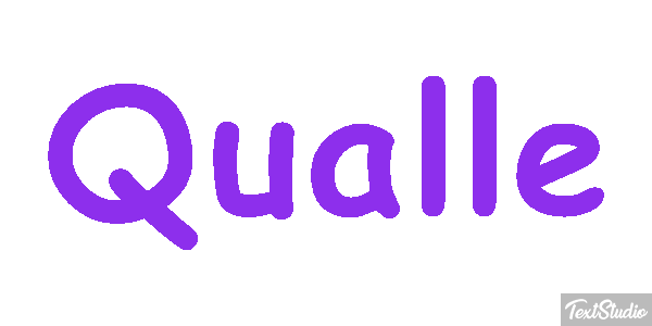 Qualle Texteffekt