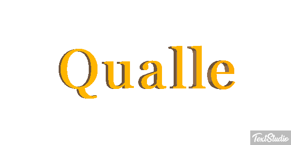 Qualle Texteffekt