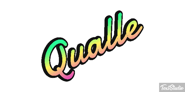 Qualle Texteffekt